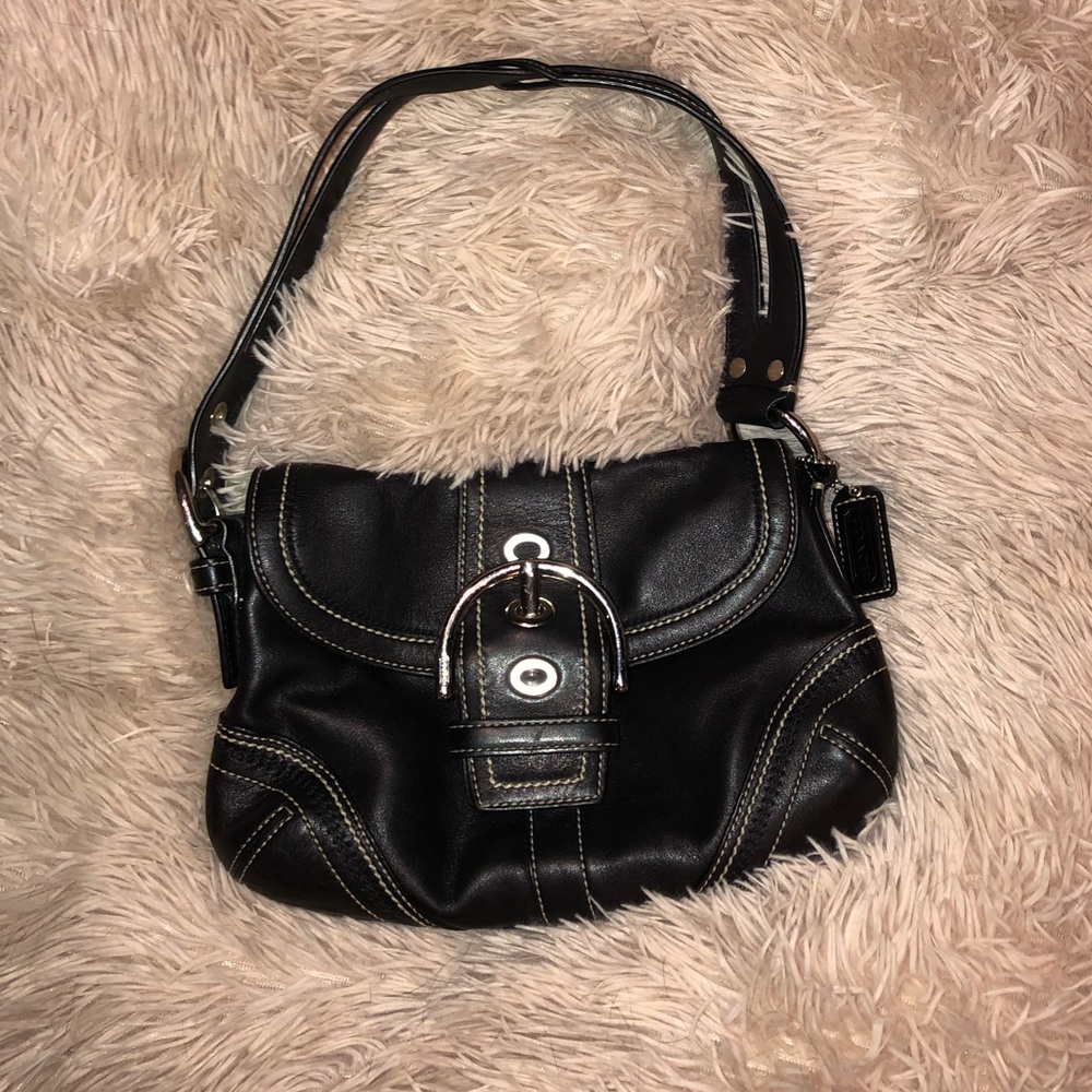 Authentic Coach Soho Buckle Flap Purse